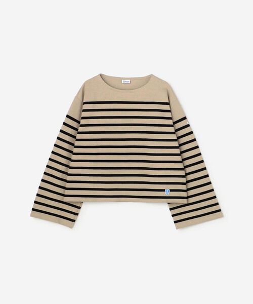 ORCIVAL(オーシバル)の「ORCIVAL | ラッセル ボートネック ワイドセーラーTシャツ WOMEN(Tシャツ/カットソー・レディース・ブラック系その他/ベージュ系その他/ブラウン系その他・1)」の4枚目の写真