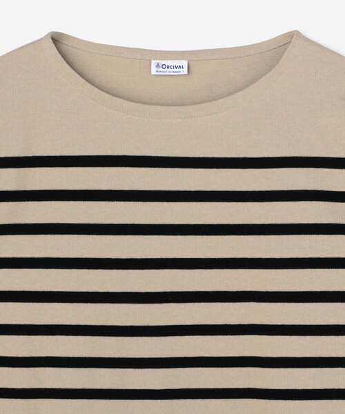 ORCIVAL(オーシバル)の「ORCIVAL | ラッセル ボートネック ワイドセーラーTシャツ WOMEN(Tシャツ/カットソー・レディース・ブラック系その他/ベージュ系その他/ブラウン系その他・1)」の6枚目の写真