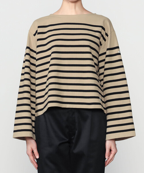 ORCIVAL(オーシバル)の「ORCIVAL | ラッセル ボートネック ワイドセーラーTシャツ WOMEN(Tシャツ/カットソー・レディース・ブラック系その他/ベージュ系その他/ブラウン系その他・1)」の11枚目の写真