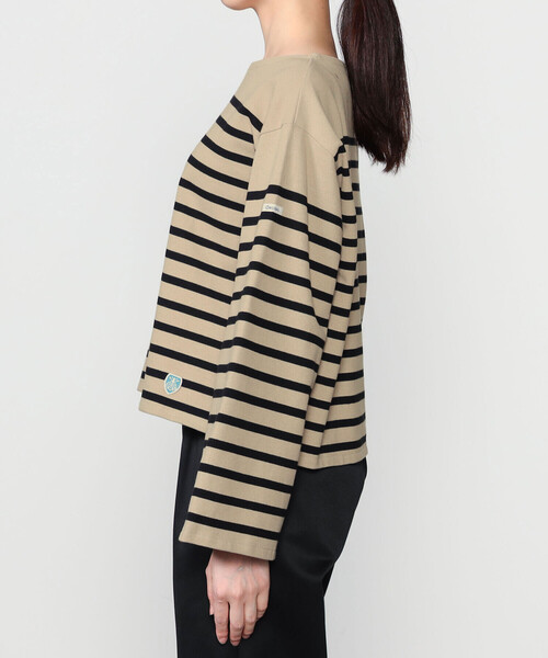 ORCIVAL(オーシバル)の「ORCIVAL | ラッセル ボートネック ワイドセーラーTシャツ WOMEN(Tシャツ/カットソー・レディース・ブラック系その他/ベージュ系その他/ブラウン系その他・1)」の12枚目の写真