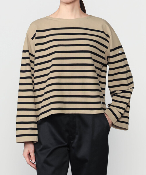 ORCIVAL(オーシバル)の「ORCIVAL | ラッセル ボートネック ワイドセーラーTシャツ WOMEN(Tシャツ/カットソー・レディース・ブラック系その他/ベージュ系その他/ブラウン系その他・1)」の14枚目の写真