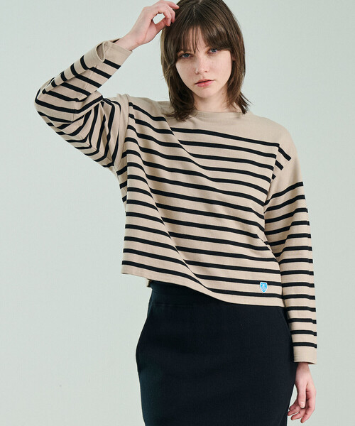 ORCIVAL(オーシバル)の「ORCIVAL | ラッセル ボートネック ワイドセーラーTシャツ WOMEN(Tシャツ/カットソー・レディース・ブラック系その他/ベージュ系その他/ブラウン系その他・1)」の18枚目の写真