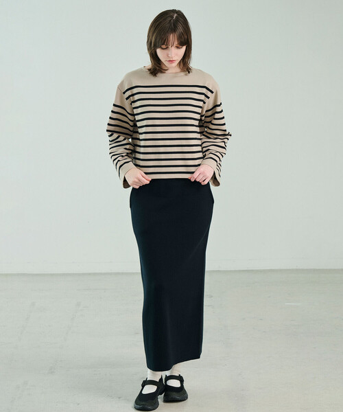 ORCIVAL(オーシバル)の「ORCIVAL | ラッセル ボートネック ワイドセーラーTシャツ WOMEN(Tシャツ/カットソー・レディース・ブラック系その他/ベージュ系その他/ブラウン系その他・1)」の19枚目の写真
