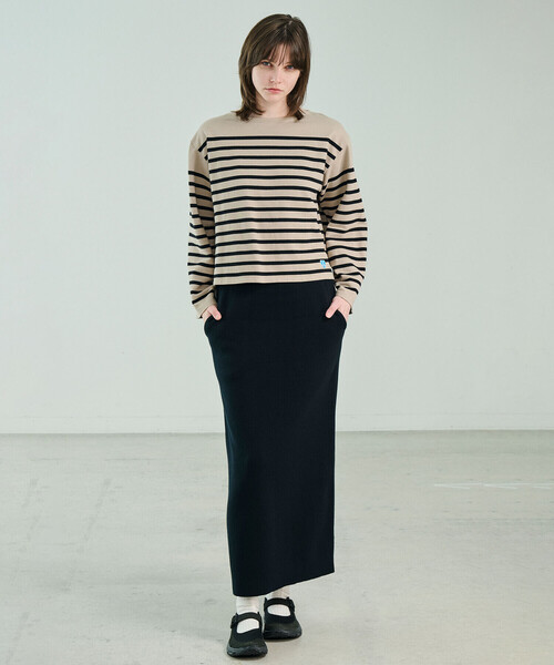 ORCIVAL(オーシバル)の「ORCIVAL | ラッセル ボートネック ワイドセーラーTシャツ WOMEN(Tシャツ/カットソー・レディース・ブラック系その他/ベージュ系その他/ブラウン系その他・1)」の20枚目の写真