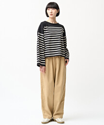 ORCIVAL | ラッセル ボートネック ワイドセーラーTシャツ WOMEN