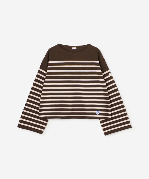 ORCIVAL(オーシバル)の「ORCIVAL | ラッセル ボートネック ワイドセーラーTシャツ WOMEN(Tシャツ/カットソー・レディース・ブラック系その他/ベージュ系その他/ブラウン系その他・1)」の22枚目の写真