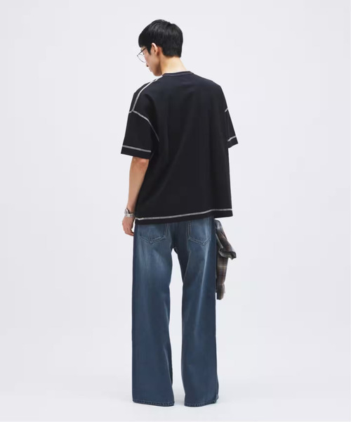 Healthknit（ヘルスニット）の「Healthknit / ヘルスニット 別注 ヘンリーネックTシャツ（Tシャツ/カットソー・メンズ・ネイビー/ホワイト/ブラック/ホワイト×ホワイト・MEDIUM/LARGE）」の11枚目の写真