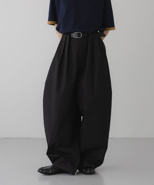 LOWRYS FARM（ローリーズファーム）の「【LFM(U)】プリーツウエストコクーンチノパンツ　1073720（その他パンツ・メンズ・ブラック/ベージュ・MEDIUM/LARGE）」の20枚目の写真
