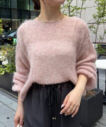 モヘア混ニット
