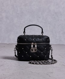 【ZOZO限定!!】ラインストーンキルティングBAG/バニティバッグ