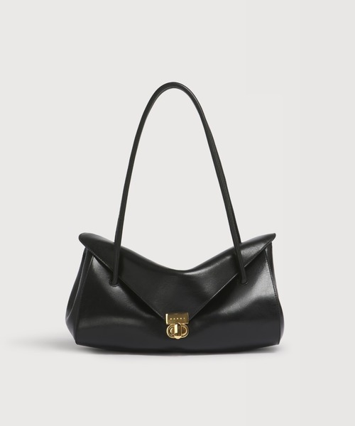 MARNI（マルニ）の「SHOULDER EAST WEST / カーフレザーバッグ（ショルダーバッグ・レディース・キャメル/ブラック・ONE SIZE）」の7枚目の写真
