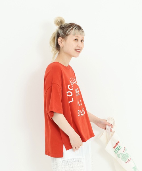 HEART MARKET(ハートマーケット)の「アーチカレッジワイドなプリントT(Tシャツ/カットソー・レディース・イエロー/ナチュラル/レッド/チャコール・MEDIUM/LARGE)」の9枚目の写真