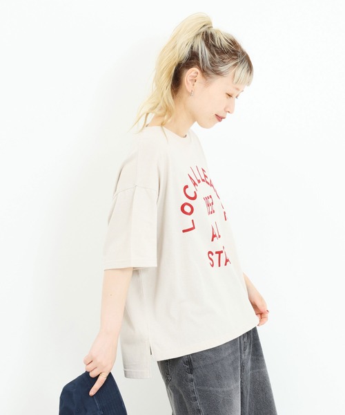 HEART MARKET(ハートマーケット)の「アーチカレッジワイドなプリントT(Tシャツ/カットソー・レディース・イエロー/ナチュラル/レッド/チャコール・MEDIUM/LARGE)」の18枚目の写真