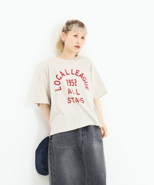 HEART MARKET(ハートマーケット)の「アーチカレッジワイドなプリントT(Tシャツ/カットソー・レディース・イエロー/ナチュラル/レッド/チャコール・MEDIUM/LARGE)」の20枚目の写真