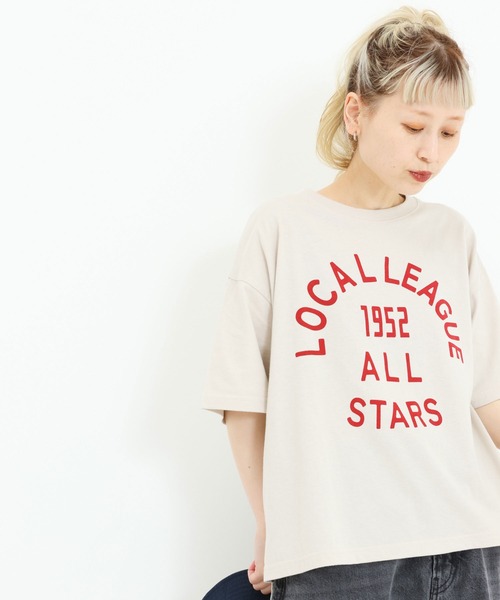 HEART MARKET(ハートマーケット)の「アーチカレッジワイドなプリントT(Tシャツ/カットソー・レディース・イエロー/ナチュラル/レッド/チャコール・MEDIUM/LARGE)」の21枚目の写真