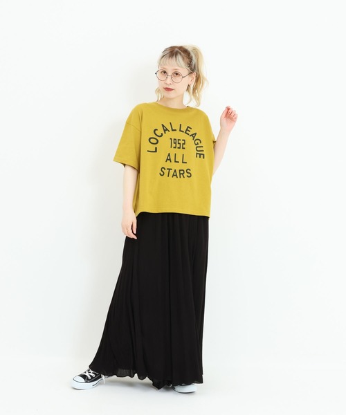 HEART MARKET(ハートマーケット)の「アーチカレッジワイドなプリントT(Tシャツ/カットソー・レディース・イエロー/ナチュラル/レッド/チャコール・MEDIUM/LARGE)」の22枚目の写真