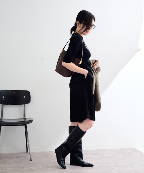 ORSETTO（オルセット）の「ORSETTO / オルセット RACCOLTO ONE HANDLE（ショルダーバッグ・レディース・ブラウン/ブラック・FREE）」の5枚目の写真