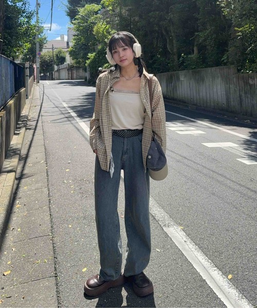 AS KNOW AS plus(アズノゥアズプラス)の「☆ポケット付きビッグサイズシャツ【UNISEX ITEM】(シャツ/ブラウス・レディース・ベージュ系/ブラック系/ブルー系・FREE)」の11枚目の写真