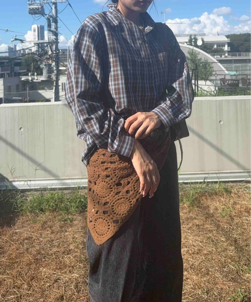 AS KNOW AS plus(アズノゥアズプラス)の「☆ポケット付きビッグサイズシャツ【UNISEX ITEM】(シャツ/ブラウス・レディース・ベージュ系/ブラック系/ブルー系・FREE)」の16枚目の写真