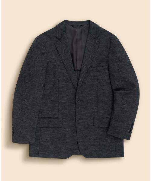 BROOKS BROTHERS(ブルックスブラザーズ)の「ウール/ポリエステル モクロディ ニット バーズアイ シングル2釦ジャケット Classic(テーラードジャケット・メンズ・ネイビー/グレー・LARGE/MEDIUM/SMALL)」の2枚目の写真