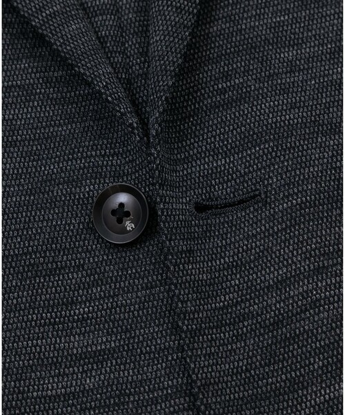 BROOKS BROTHERS(ブルックスブラザーズ)の「ウール/ポリエステル モクロディ ニット バーズアイ シングル2釦ジャケット Classic(テーラードジャケット・メンズ・ネイビー/グレー・LARGE/MEDIUM/SMALL)」の4枚目の写真