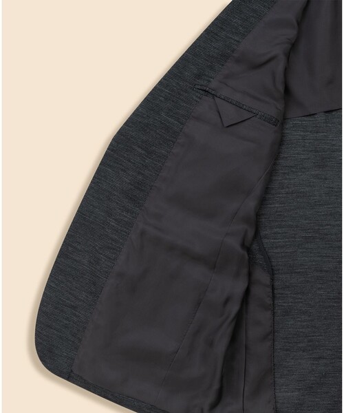 BROOKS BROTHERS(ブルックスブラザーズ)の「ウール/ポリエステル モクロディ ニット バーズアイ シングル2釦ジャケット Classic(テーラードジャケット・メンズ・ネイビー/グレー・LARGE/MEDIUM/SMALL)」の6枚目の写真
