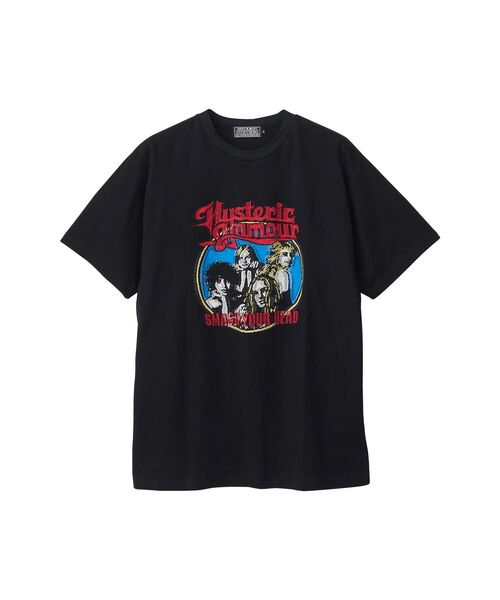 HYSTERIC GLAMOUR(ヒステリックグラマー)の「SMASH YOUR HEADジャカード Tシャツ(Tシャツ/カットソー・メンズ・ネイビー/ブラック・X-LARGE/SMALL/MEDIUM/LARGE)」の1枚目の写真