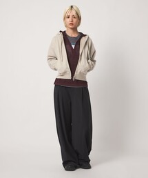 コットン裏毛 ジップパーカー