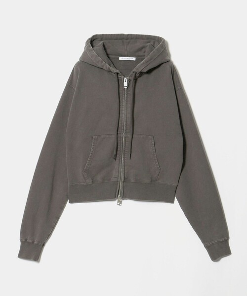 BEAUTY&YOUTH UNITED ARROWS(ビューティーアンドユースユナイテッドアローズ)の「コットン裏毛 ジップパーカー(パーカー・レディース・ベージュ/ダークブラウン/ダークグレー・FREE)」の2枚目の写真