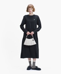 LACOSTE（ラコステ）の「ティアード鹿の子ロングドレス   ティアードワンピース（ワンピース）」