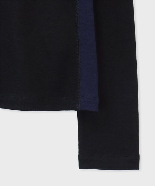 Paul Smith(ポールスミス)の「ウィメンズウィメンズ ウール ハイネック 長袖トップス / 265324 J297(Tシャツ/カットソー・レディース・ブラック/レッド・MEDIUM)」の7枚目の写真