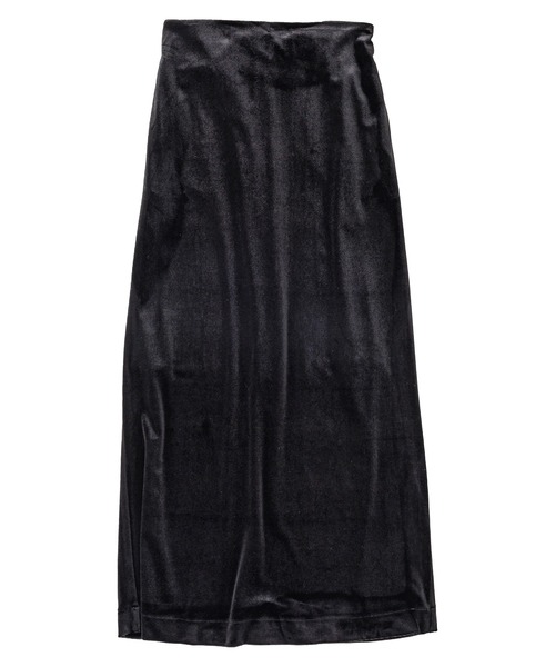 KAVU(カブー)の「KAVU/カブー Velor Skirt/ベロアスカート(スカート・レディース・ブラック/グレー・MEDIUM)」の3枚目の写真