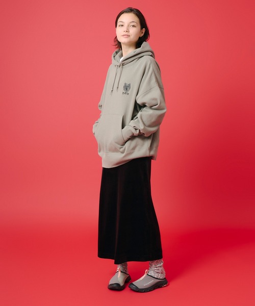 KAVU(カブー)の「KAVU/カブー Velor Skirt/ベロアスカート(スカート・レディース・ブラック/グレー・MEDIUM)」の8枚目の写真