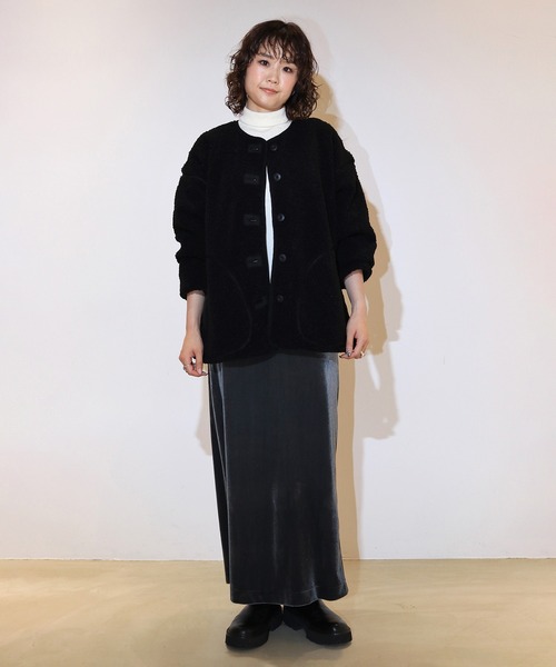 KAVU(カブー)の「KAVU/カブー Velor Skirt/ベロアスカート(スカート・レディース・ブラック/グレー・MEDIUM)」の16枚目の写真