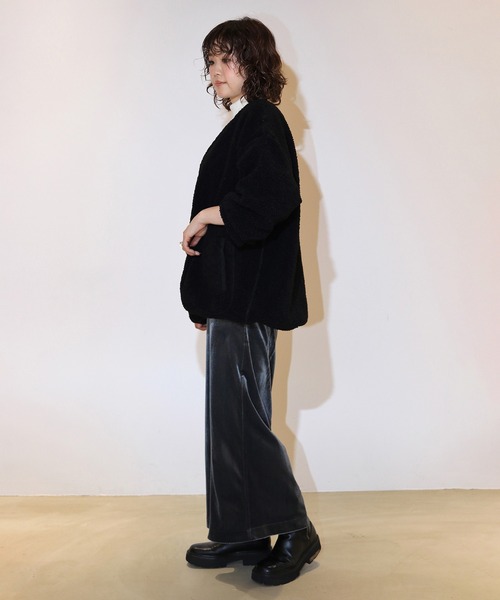 KAVU(カブー)の「KAVU/カブー Velor Skirt/ベロアスカート(スカート・レディース・ブラック/グレー・MEDIUM)」の17枚目の写真