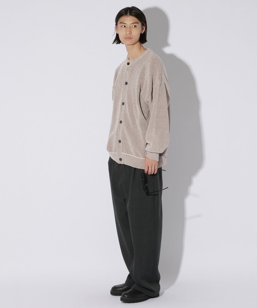 LAKOLE(ラコレ)の「<マシンウォッシャブル>カラーラインモールカーディガン / 823934(カーディガン/ボレロ・メンズ・ブラック/ネイビー/ベージュ/グレー・MEDIUM/LARGE)」の9枚目の写真