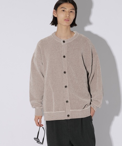 LAKOLE(ラコレ)の「<マシンウォッシャブル>カラーラインモールカーディガン / 823934(カーディガン/ボレロ・メンズ・ブラック/ネイビー/ベージュ/グレー・MEDIUM/LARGE)」の10枚目の写真