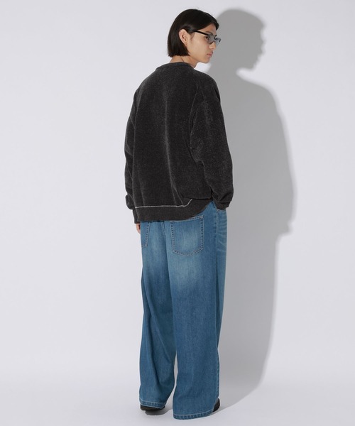 LAKOLE(ラコレ)の「<マシンウォッシャブル>カラーラインモールカーディガン / 823934(カーディガン/ボレロ・メンズ・ブラック/ネイビー/ベージュ/グレー・MEDIUM/LARGE)」の5枚目の写真