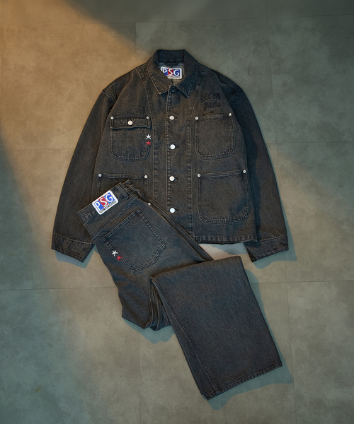 PARIS SAINT-GERMAIN（パリサンジェルマン）の「【Paris Saint-Germain / パリ・サン＝ジェルマン】PSG JP DENIM COVERALL（カバーオール・メンズ・ブラック/ブルー系その他・LARGE/MEDIUM）」の3枚目の写真