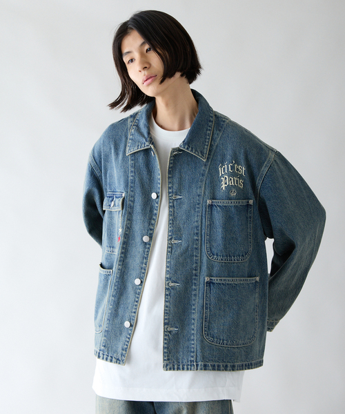 PARIS SAINT-GERMAIN（パリサンジェルマン）の「【Paris Saint-Germain / パリ・サン＝ジェルマン】PSG JP DENIM COVERALL（カバーオール・メンズ・ブラック/ブルー系その他・LARGE/MEDIUM）」の18枚目の写真