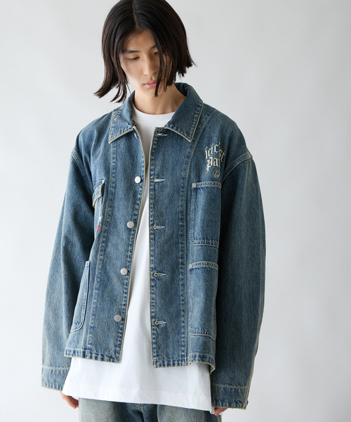 PARIS SAINT-GERMAIN（パリサンジェルマン）の「【Paris Saint-Germain / パリ・サン＝ジェルマン】PSG JP DENIM COVERALL（カバーオール・メンズ・ブラック/ブルー系その他・LARGE/MEDIUM）」の20枚目の写真
