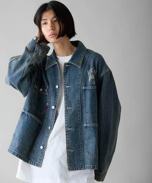 PARIS SAINT-GERMAIN（パリサンジェルマン）の「【Paris Saint-Germain / パリ・サン＝ジェルマン】PSG JP DENIM COVERALL（カバーオール・メンズ・ブラック/ブルー系その他・LARGE/MEDIUM）」の22枚目の写真
