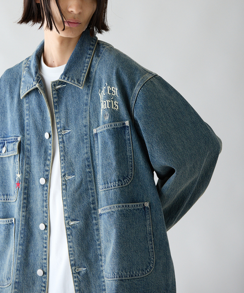 PARIS SAINT-GERMAIN（パリサンジェルマン）の「【Paris Saint-Germain / パリ・サン＝ジェルマン】PSG JP DENIM COVERALL（カバーオール・メンズ・ブラック/ブルー系その他・LARGE/MEDIUM）」の12枚目の写真