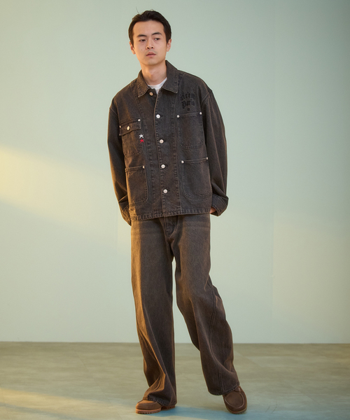 PARIS SAINT-GERMAIN（パリサンジェルマン）の「【Paris Saint-Germain / パリ・サン＝ジェルマン】PSG JP DENIM COVERALL（カバーオール・メンズ・ブラック/ブルー系その他・LARGE/MEDIUM）」の6枚目の写真