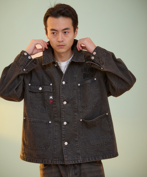 PARIS SAINT-GERMAIN（パリサンジェルマン）の「【Paris Saint-Germain / パリ・サン＝ジェルマン】PSG JP DENIM COVERALL（カバーオール・メンズ・ブラック/ブルー系その他・LARGE/MEDIUM）」の5枚目の写真