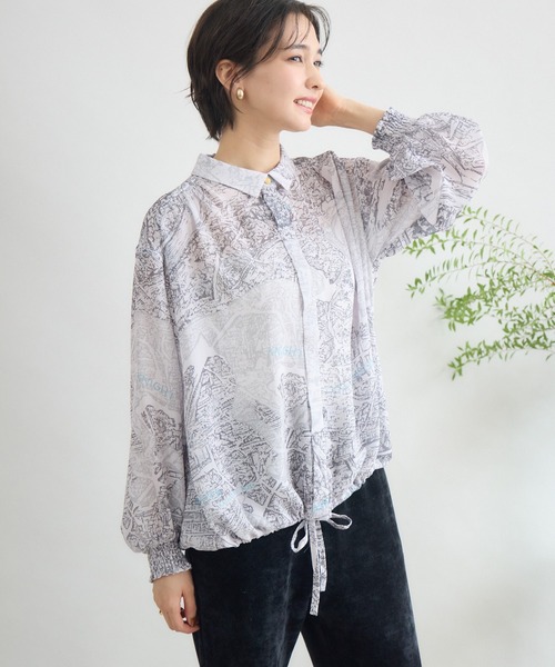 KATHARINE ROSS（キャサリンロス）の「チェス街プリントブラウス（シャツ/ブラウス・レディース・ブラック/ブラウン・FREE）」の14枚目の写真