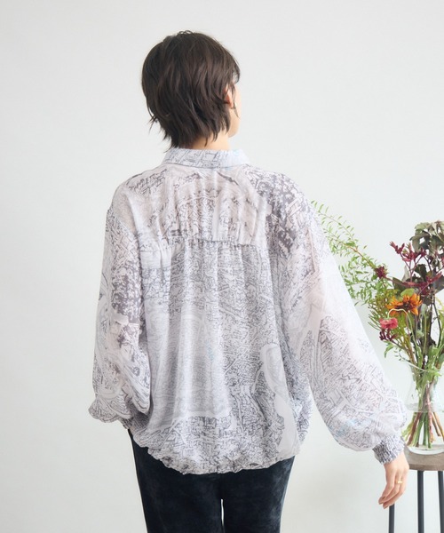 KATHARINE ROSS（キャサリンロス）の「チェス街プリントブラウス（シャツ/ブラウス・レディース・ブラック/ブラウン・FREE）」の17枚目の写真