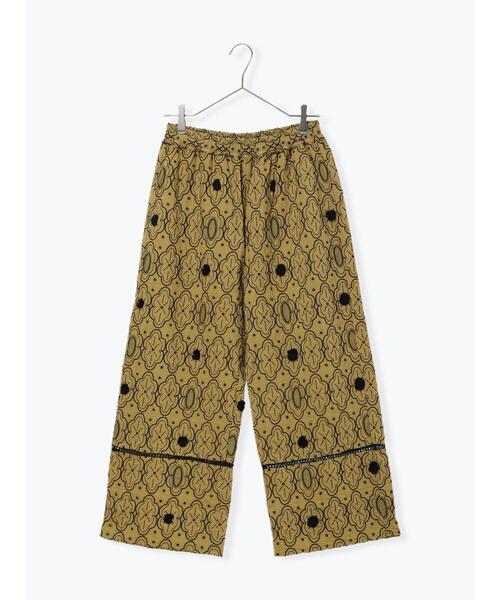 TSUHARU by Samansa Mos2(ツハルバイサマンサモスモス)の「【Embroidery collection】総刺繍パンツ(その他パンツ・レディース・チャコールグレー/グリーン系その他・F)」の6枚目の写真