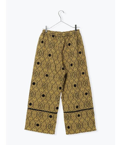 TSUHARU by Samansa Mos2(ツハルバイサマンサモスモス)の「【Embroidery collection】総刺繍パンツ(その他パンツ・レディース・チャコールグレー/グリーン系その他・F)」の7枚目の写真