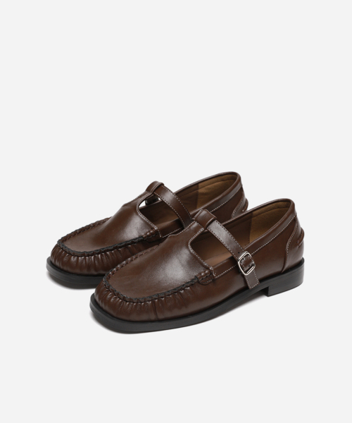 MAC MOC（マックモック）の「JEIIN クラシック Tストラップ ローファー_2colors（バレエシューズ・レディース・ブラウン/ブラック・22.5cm/23.5cm/23cm/24.5cm/24cm/25cm）」の4枚目の写真